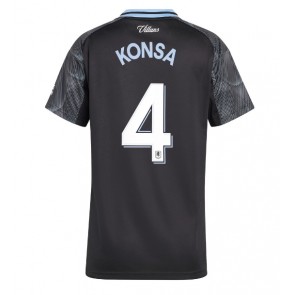 Lacne Ženy Futbalové dres Aston Villa Ezri Konsa #4 2025-26 Krátky Rukáv - Preč Lacne Ženy Futbalové dres Aston Villa Ezri Konsa #4 2025-26 Krátky Rukáv - Preč